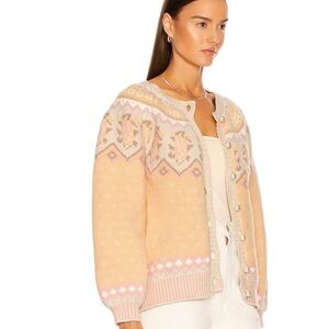 LoveShackFancy Honeypie Boyfriend Cardigan sweater